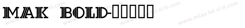 mak bold字体转换